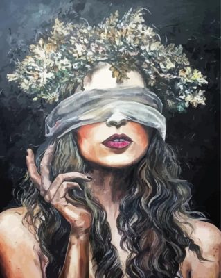 Blindfolded Lady Paint By Numbers