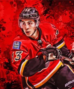 Calgary Flames Ice Hockey Player Art Paint By Numbers