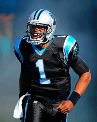 Cam Newton American Football Quarterback Paint By Numbers