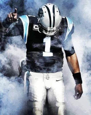 Cam Newton American Player Paint By Numbers