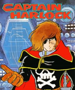 Captain Harlock Animation Poster Paint By Numbers