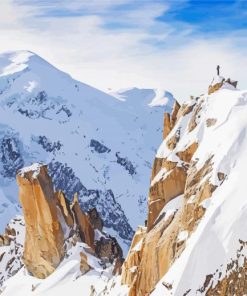 Chamonix Snowy Mountains Paint By Numbers