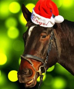 Christmas Horse Paint By Numbers