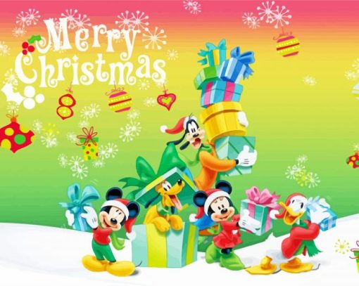 Disney Christmas Paint By Numbers