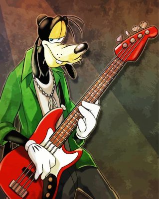 Disney Goofy How To Be A Rock Star Paint By Numbers