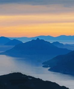 Evening In Howe Sound Paint By Numbers