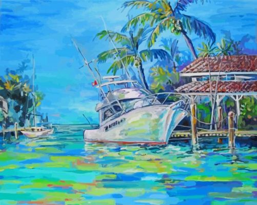 Florida Keys Art Paint By Numbers