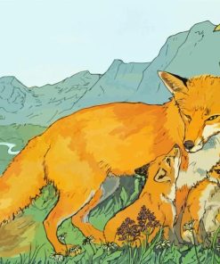 Fox Family Art Paint By Numbers