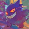 Gengar Pokemon Paint By Numbers