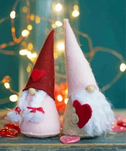 Gnomes Valentine Decoration Paint By Numbers