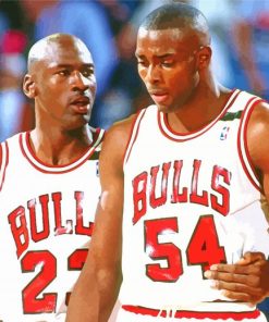 Horace Grant And Michael Jordan Paint By Numbers