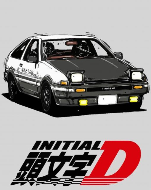 Initial D Manga Paint By Numbers