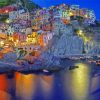 Italy Amalfi Coast At Night Paint By Numbers