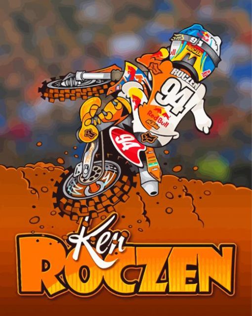 Ken Roczen Poster Paint By Numbers