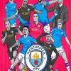 Manchester City Players Art Paint By Numbers