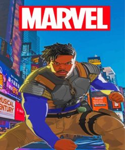 Marvel Erik Killmonger Poster Paint By Numbers