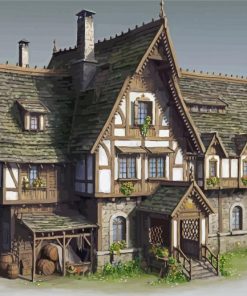 Medieval Inn Paint By Numbers