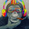 Monkey Wearing Glasses Paint By Numbers