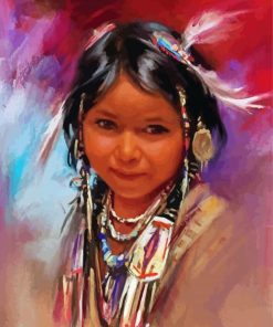 Native Girl Paint By Numbers