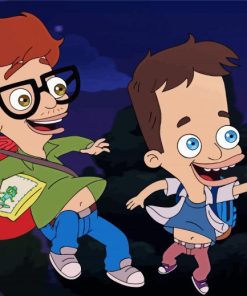 Nick And Andrew From Big Mouth Serie Paint By Numbers