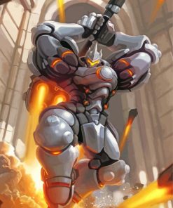 Overwatch Game Reinhardt Paint By Numbers