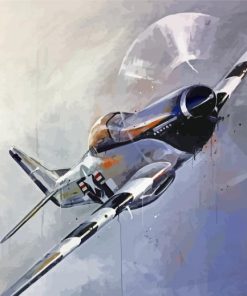 P 51 Mustang Art Paint By Numbers