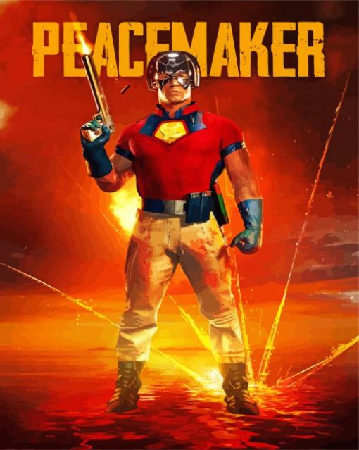 Peacemaker Character Poster Paint By Numbers