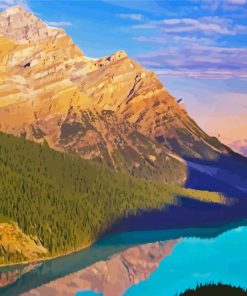 Peyto Lake Landscape Paint By Numbers