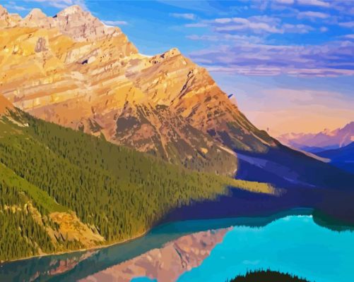 Peyto Lake Landscape Paint By Numbers