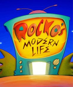 Rockos Modern Life Poster Paint By Numbers