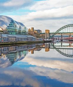 Sage Gateshead Reflection Paint By Numbers