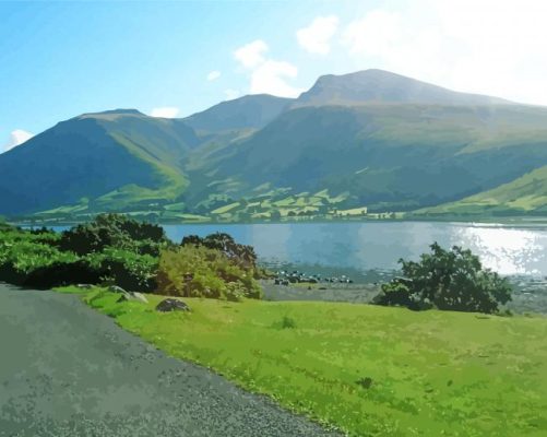 Scafell Pike Lake District Paint By Numbers