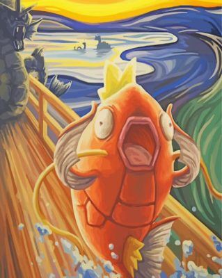 Screaming Magikarp Paint By Numbers