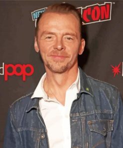 Simon Pegg Actor Paint By Numbers