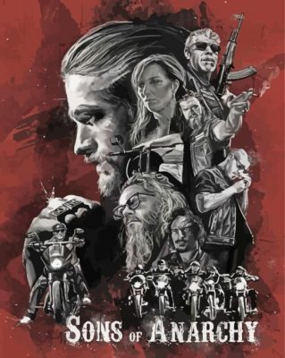 Sons Of Anarchy Movie Poster Art Paint By Numbers