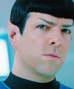 Spock Zachary Quinto Paint By Numbers