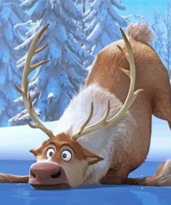 Sven Frozen Character Paint By Numbers