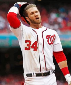 The American Baseball Player Bryce Harper Paint By Numbers