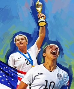 Us Women's Soccer Paint By Numbers