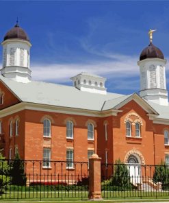 Vernal Utah Temple Paint By Numbers