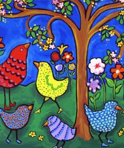 Whimsical Birds Paint By Numbers