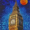 Abstract Big Ben London Tower Art Paint By Numbers