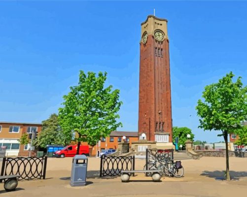 Aesthetic Coalville Tower Paint By Numbers