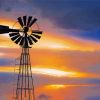 Aesthetic Windmill Silhouette Paint By Numbers