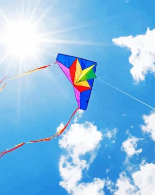 Aesthetic Flying Kites Paint By Numbers