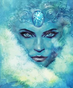 Aesthetic Snow Queen Paint By Numbers