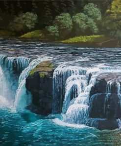 Beautiful Waterfall River Paint By Numbers