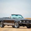 Black 1967 Ford Mustang Convertible Paint By Numbers