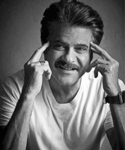 Black And White Anil Kapoor Paint By Numbers