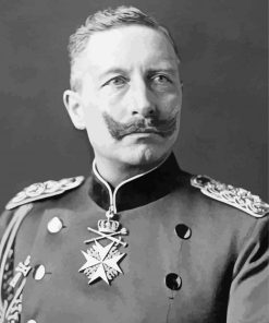 Kaiser Wilhelm II Black And White Paint By Numbers